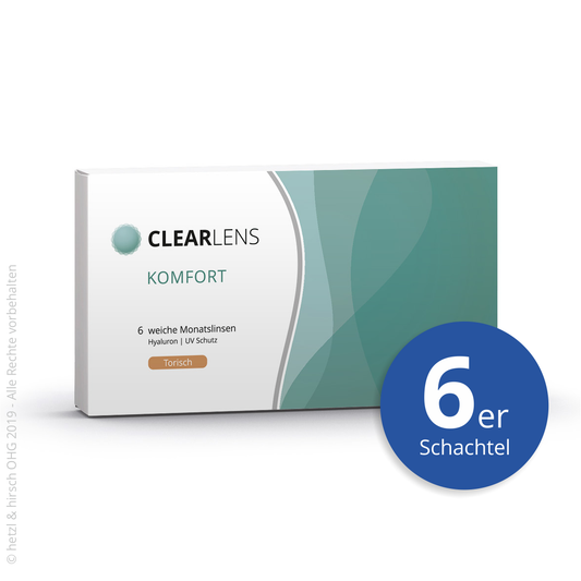 ClearLens Komfort 6er Monatslinsen torisch