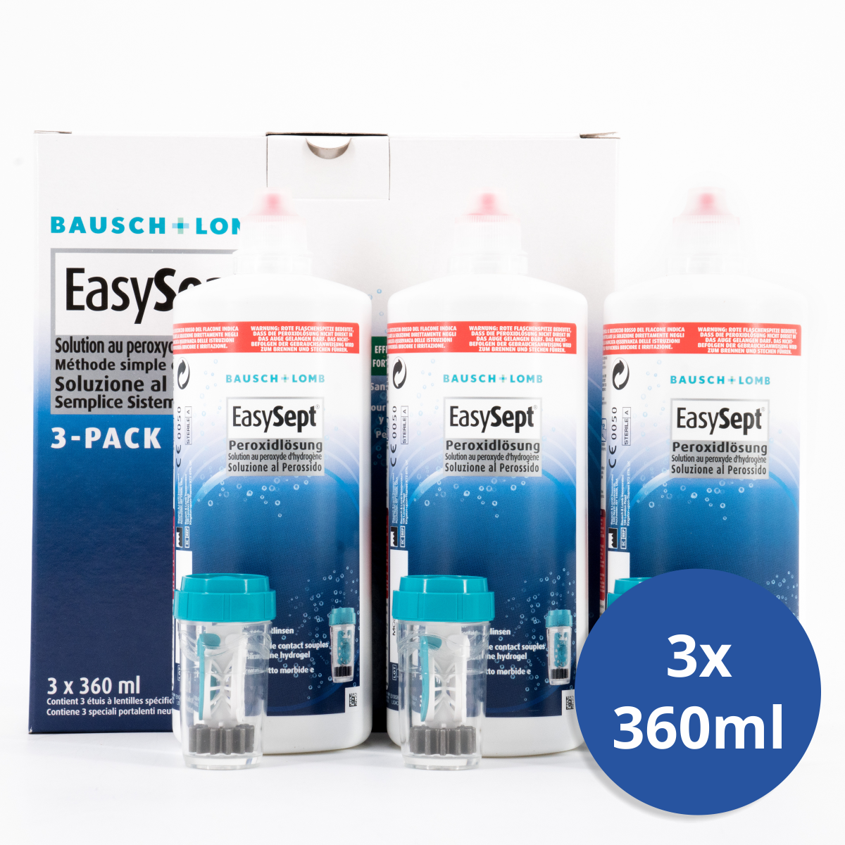 Bausch+Lomb EasySept 3x 360ml Peroxidlösung